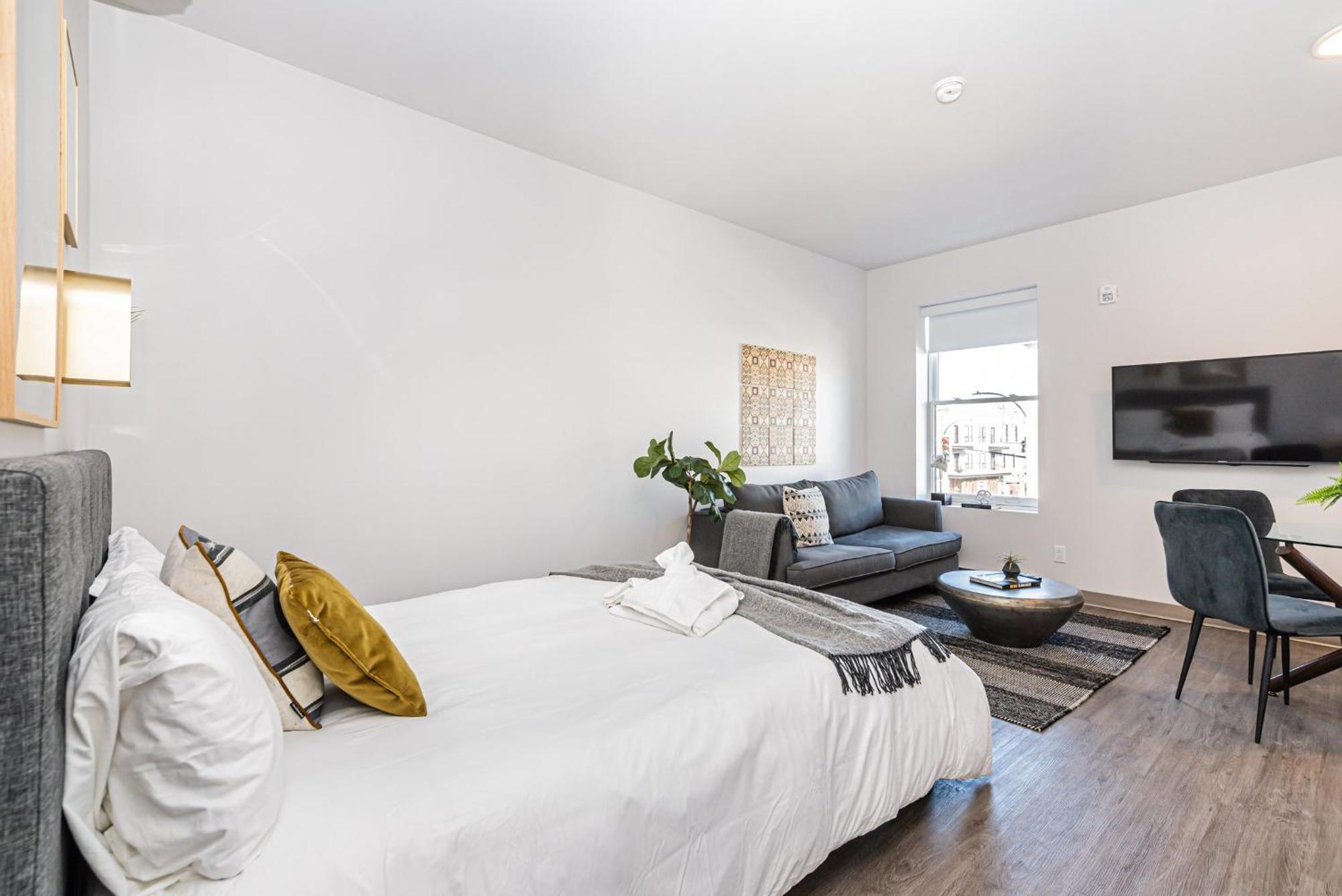 New, Fresh And Luminous Studio In Le Plateau By Den Stays Montréal Rum bild