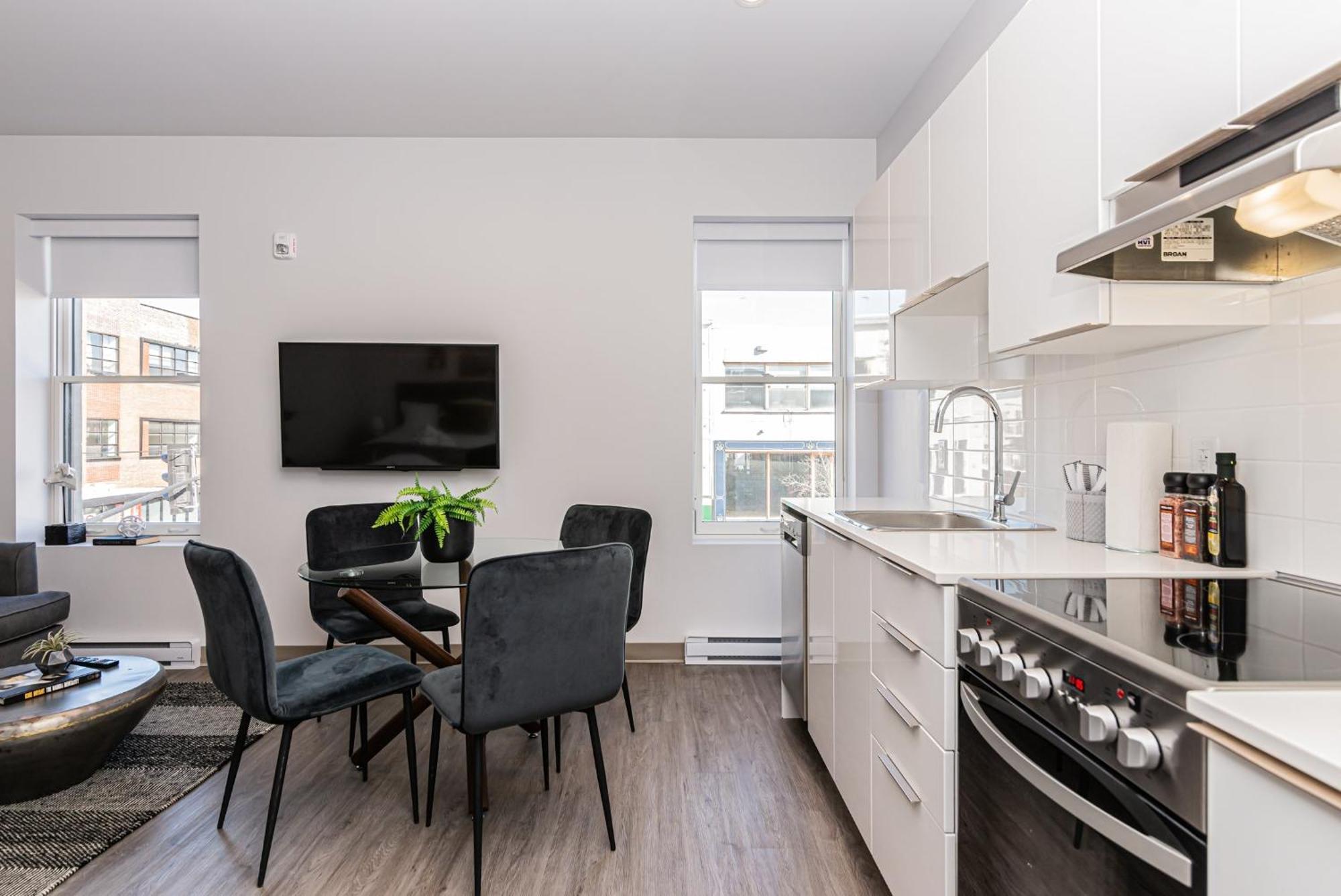 New, Fresh And Luminous Studio In Le Plateau By Den Stays Montréal Rum bild