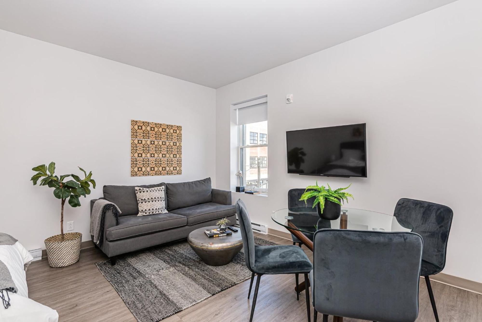New, Fresh And Luminous Studio In Le Plateau By Den Stays Montréal Rum bild